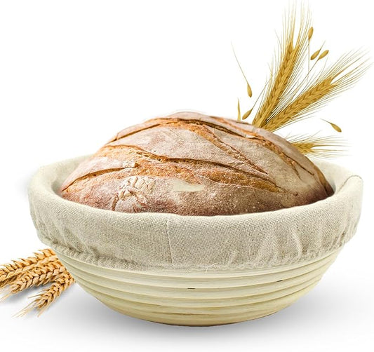 Banneton Bread Proofing Basket Sourdough Proofing Basket for Beginner & Professional Bakers