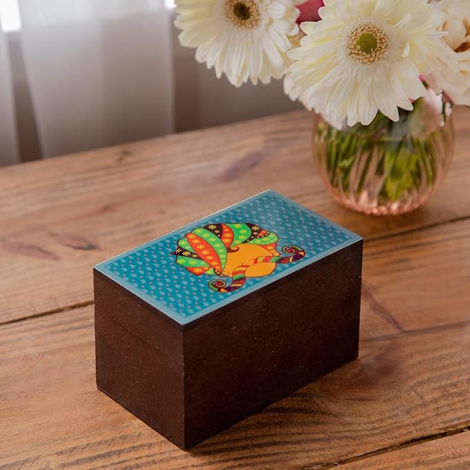 Octavius Urban Print Wooden Tea Sampler Box | Variety Pack Sampler | Perfect For Gifting &
