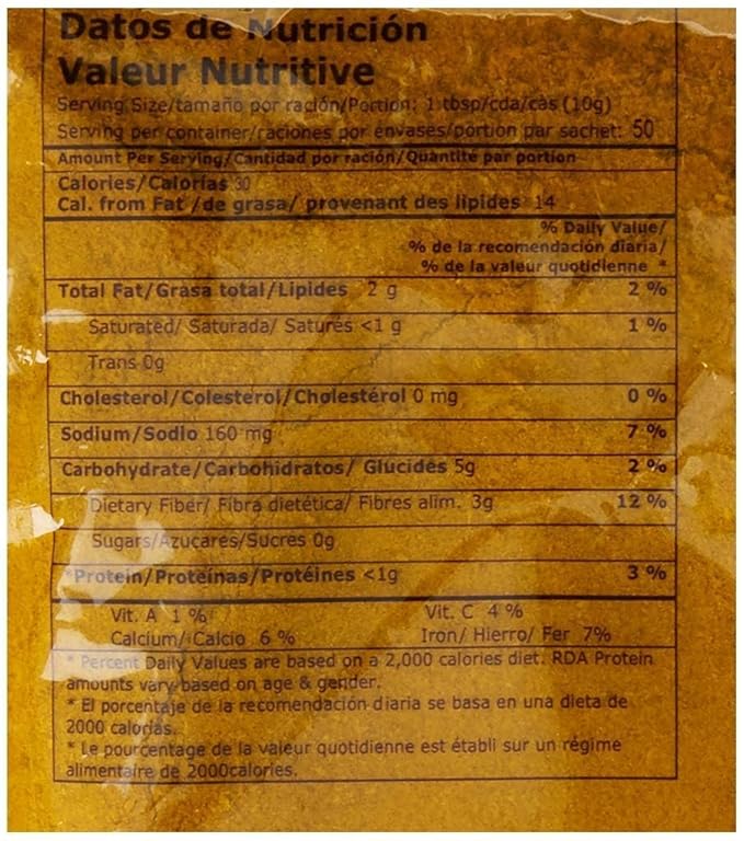 CHIEF CURRY POWDER 500G, 17.5 OZ MADE IN TRINIDAD & TOBAGO