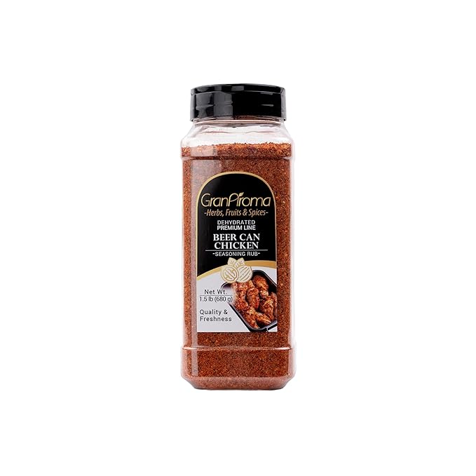 GranAroma Beer Can Chicken Rub, Savory & Spicy Blend, Seasoning for Grilled Chicken, Roasted