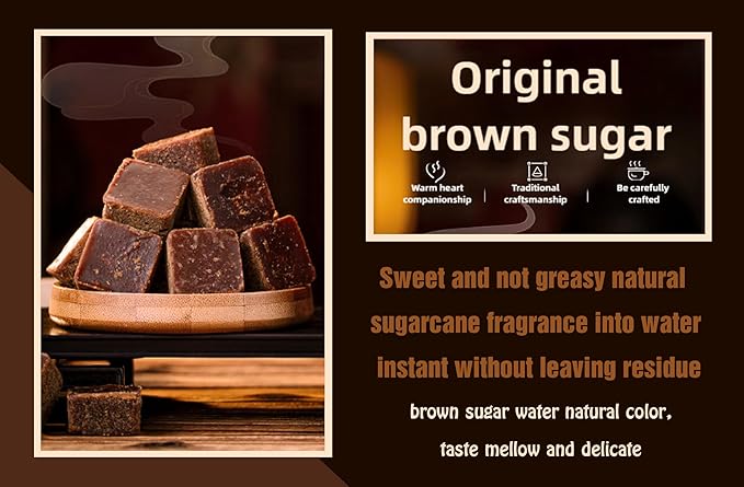 handmade dark brown sugar period 250g 8.81oz