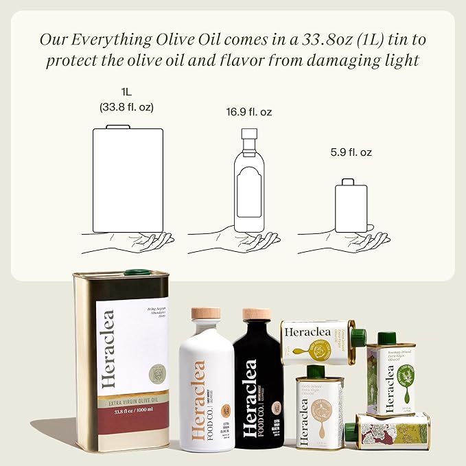 Heraclea - Everything Oil - Extra Virgin Olive Oil - Organic Olive Oil - Extra Virgin - Cold