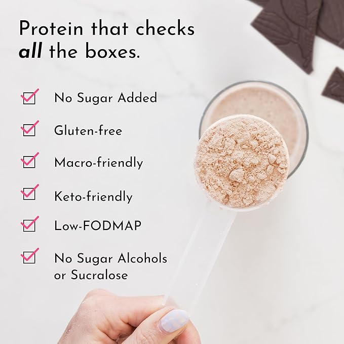 JUST INGREDIENTS Coconut Chocolate Protein Powder ??30-Serving Blend with 100% Grass-Fed Whey &