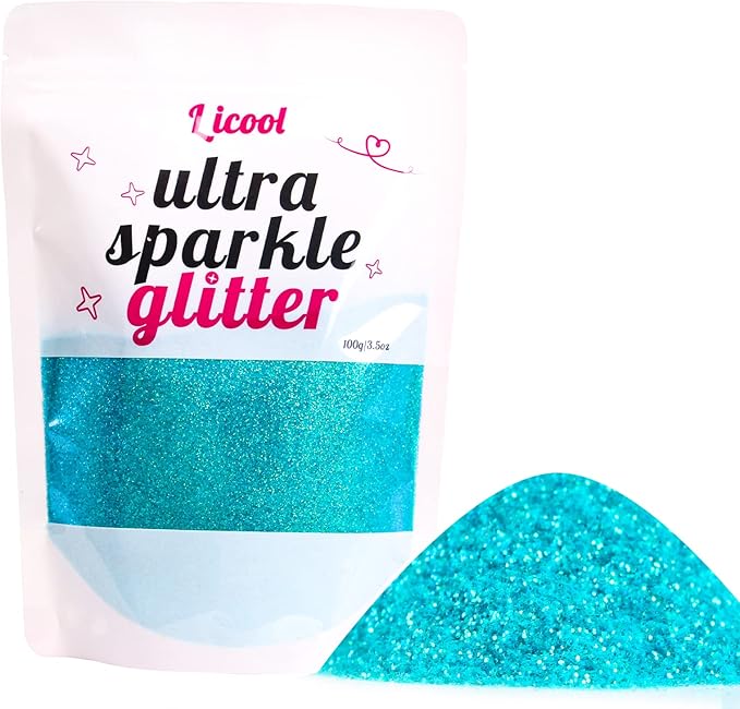 100g/3.5oz Pack Iridescent Rainbow Fine Glitter for DIY Craft, Epoxy Resin, Tumbler Making
