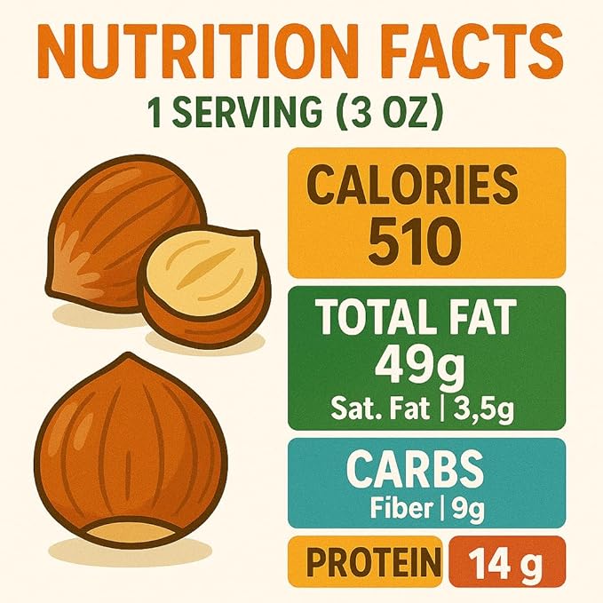 Crazy Nuts | Oregon Grown Large Raw Hazelnuts In Shell, 2lb | Whole Hazelnuts to Eat and for