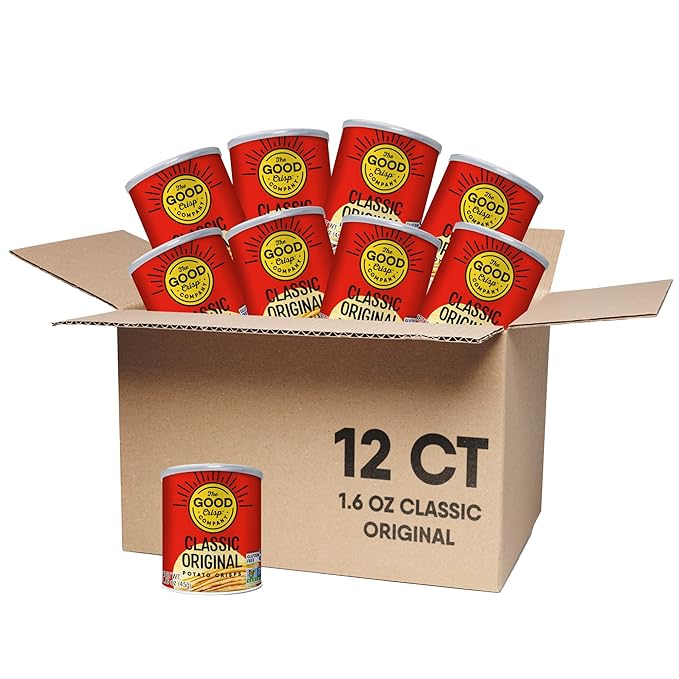 The Good Crisp Company, Good Crisps Minis (Original, 1.6 Ounce, Pack of 12) Non-GMO, Allergen