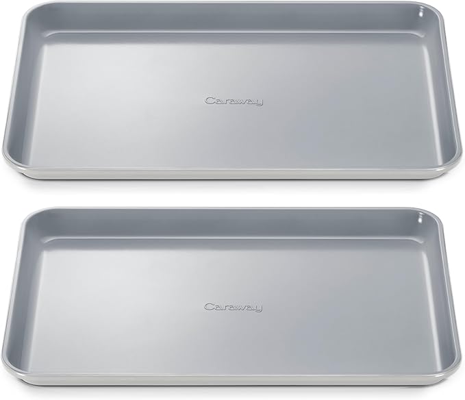 Caraway Non-Stick Ceramic Medium Baking Sheet - Naturally Slick Ceramic Coating - Non-Toxic, PTFE &