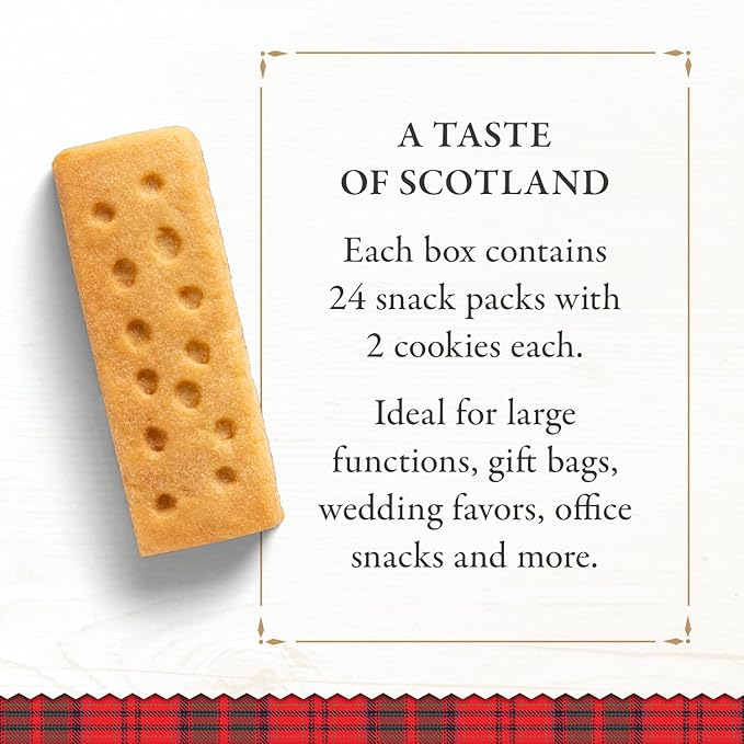 Walker?셲 All-Butter Shortbread Fingers - 2-Count Snack Packs (Pack of 24) - Authentic Shortbread