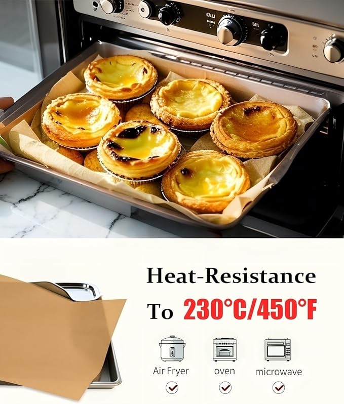300PCS Parchment Paper Baking Sheets, 9x13 Inch,Non-Stick Precut Baking Parchment,Heavy Duty