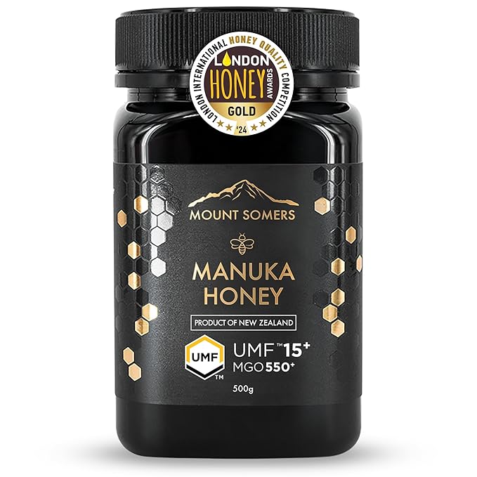 Mount Somers Premium Manuka Honey MGO 514+ / UMF 15+ 100% Pure New Zealand Manuka Honey - Genuine