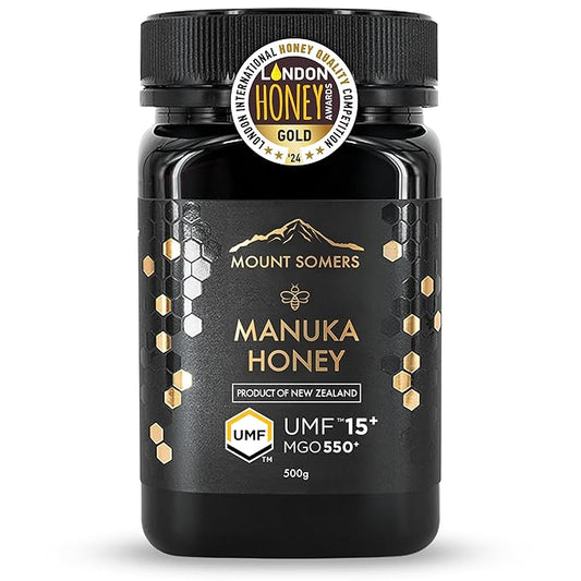 Mount Somers Premium Manuka Honey MGO 514+ / UMF 15+ 100% Pure New Zealand Manuka Honey - Genuine