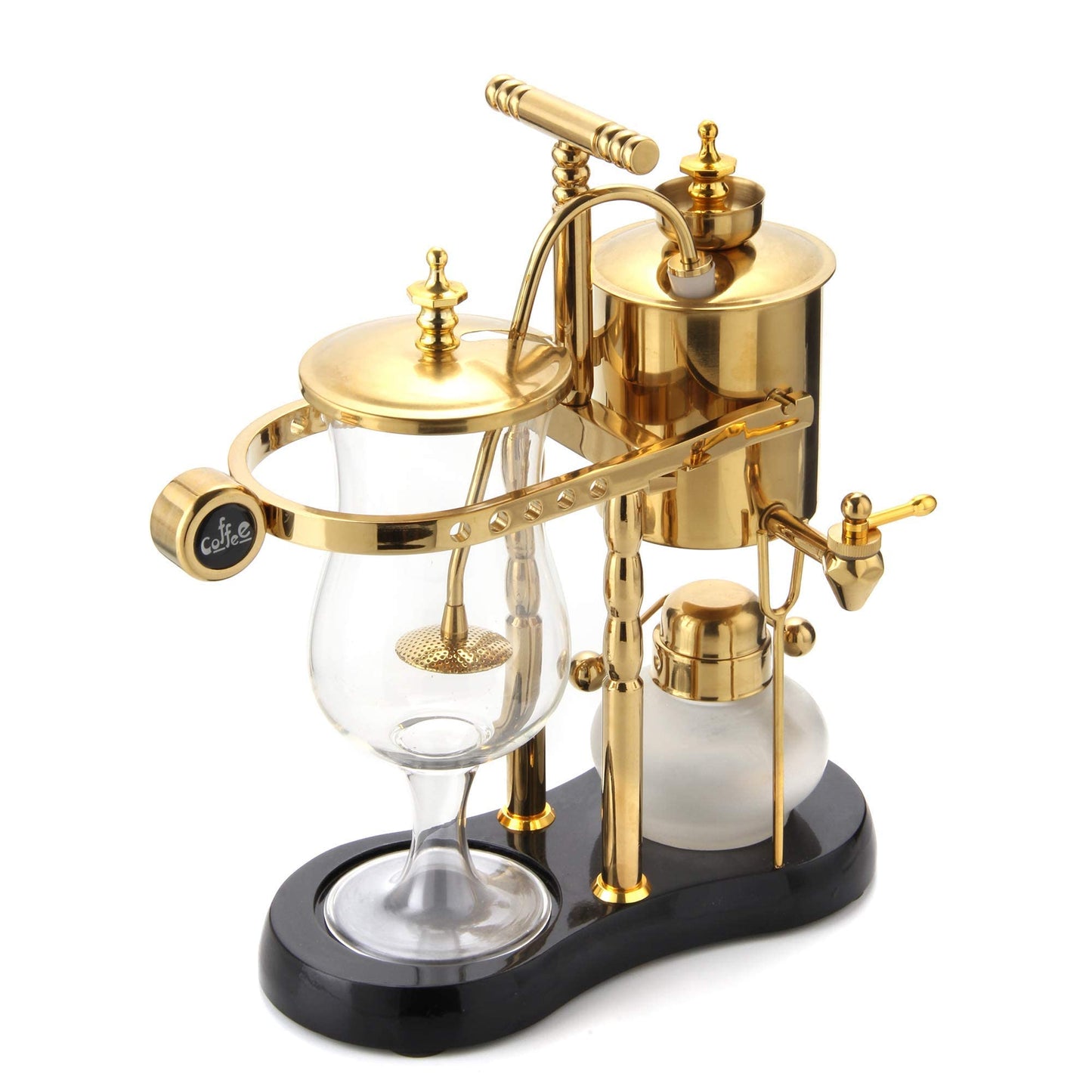 Diguo Belgian/Belgium Family Balance Siphon/Syphon Coffee Maker, Elegant Double Ridged Fulcrum with