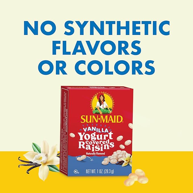 Sun-Maid Vanilla & Chocolate Yogurt Coated Raisins Variety Pack - (36 Pack) 0.5 oz Mini Snack-Size