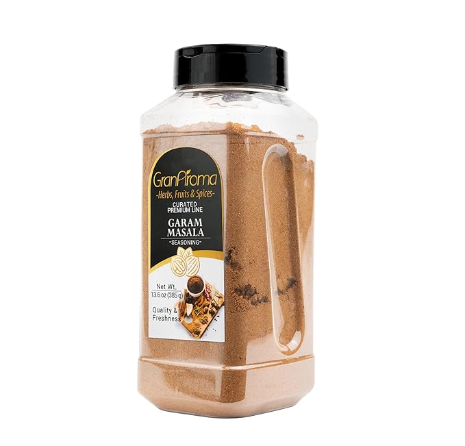 GranAroma Garam Masala, Flavorful Spice Blend, Curries & Dry Rubs, Warm & Aromatic (13.6 Ounce)