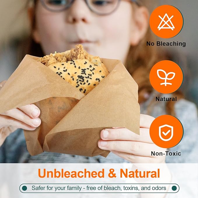 60Pcs Unbleached Parchment Paper Sheets for Baking. 12x16 Inches Parchment Paper, Precut Baking