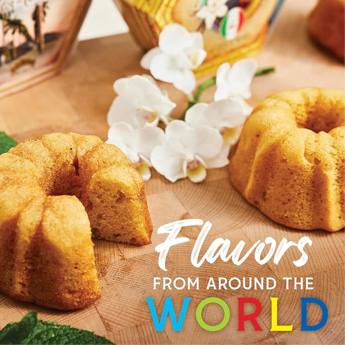 TORTUGA Caribbean Flor de Cana Rum Cake w/walnuts- 16 oz Rum Cake - 4 Pack - The Perfect Premium