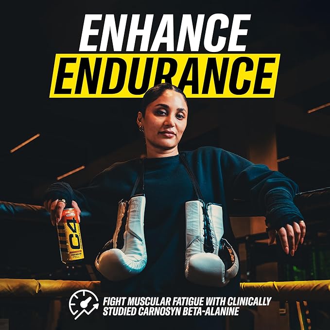 Cellucor C4 Performance Energy Drink | Zero Sugar Carbonated Preworkout Energy | 200mg Caffeine