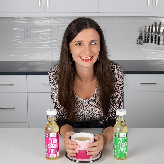 Wholesome Yum Keto Simple Syrup - Skinny Sugar Free Simple Syrup With Monk Fruit & Liquid Allulose