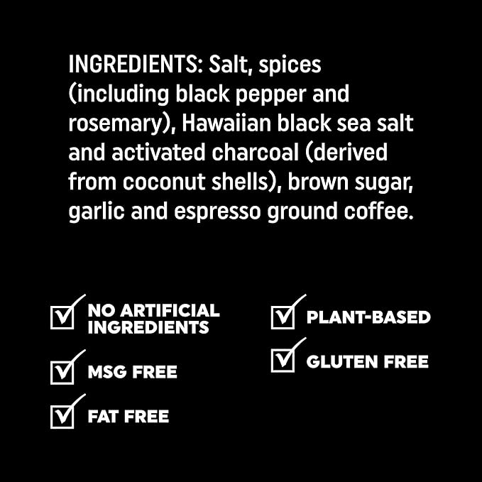 Fire & Smoke Society Black & Tan Steak Seasoning | BBQ Rubs, Steak Rub for Smoking and Grilling