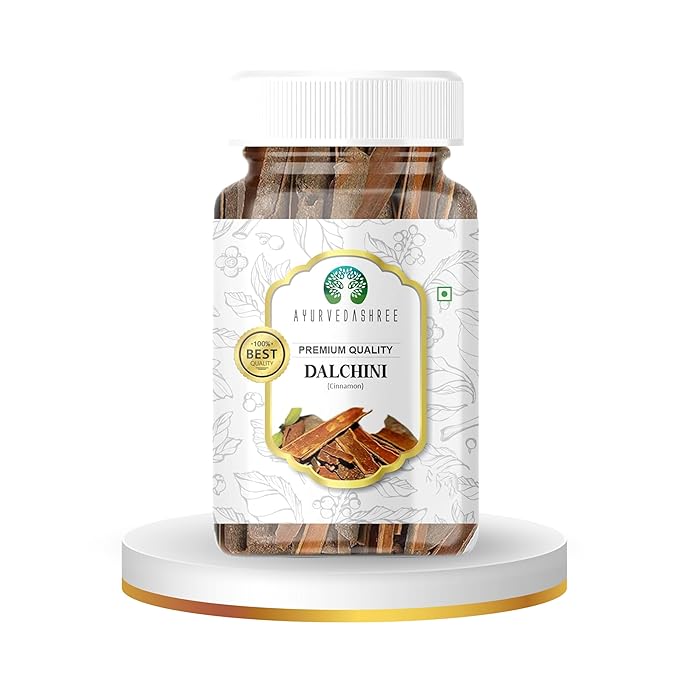 AYURVEDASHREE Cinnamon (Desi Dalchini) 60gm PET Jar | All Natural | Vegan | No Colors | NON-GMO |