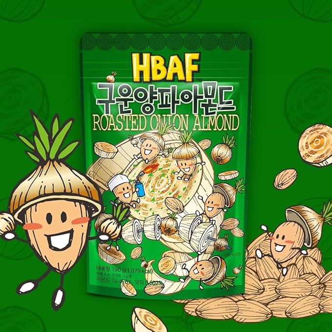 [Official Gilim HBAF] Korean Roasted Onion Seasoned Almonds Nut Protein Snack | Nutritious Enery
