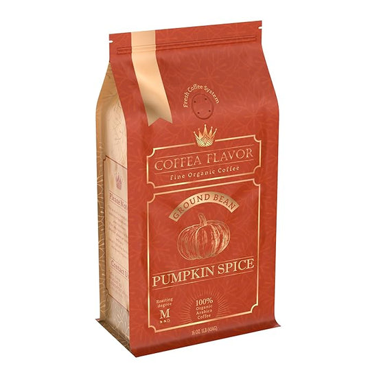 Flavored Ground Coffee ??Spice Pumpkin, 100% Arabica, Single Origin, Medium Roast, USDA Organic