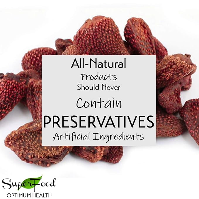 Gerbs Summer Sweet Strawberries 2 lbs. | Dehydrated, Unsulfured, Resealable Bag | Naturally Sweet &