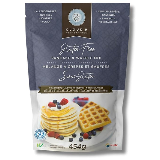 Cloud 9 Gluten Free Pancake Mix, Waffle Mix, Light & Fluffy, Easy-to-Make Pancakes and Waffles