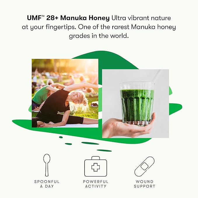 New Zealand Honey Co. Raw Manuka Honey UMF 28+ | MGO 1450+, UMF Certified / 8.8oz