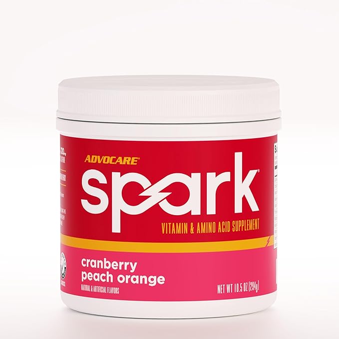AdvoCare Spark Vitamin & Amino Acid Supplement - Focus & Energy Drink Powder Mix with Vitamin A
