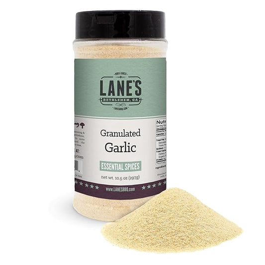Lane's Granulated Garlic, All-Natural Granulated Garlic Powder, Perfect for Sauces and Dry Rubs
