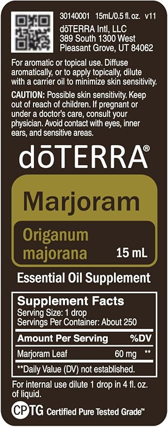 doTERRA - Marjoram Essential Oil - 15 mL