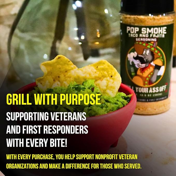 GYAO Pop Smoke Taco Seasoning – 13.5oz All-Purpose Tex-Mex Seasoning for Beef, Chicken, Tacos &