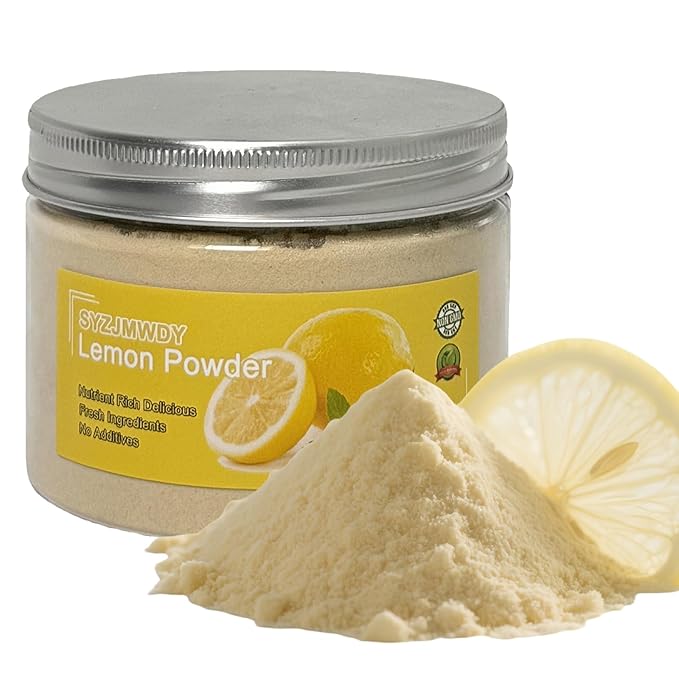Pure Freeze-Dried Lemon Powder 3.5oz (100g) – 100% No Sugar, | Tart & Zesty for Drinks, Smoothies