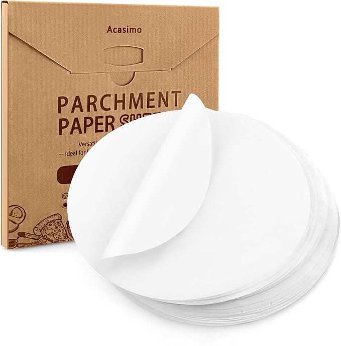 200Pcs Parchment Paper Rounds, 9 Inch Baking Parchment Circles, Precut Baking Sheets Round, Burger