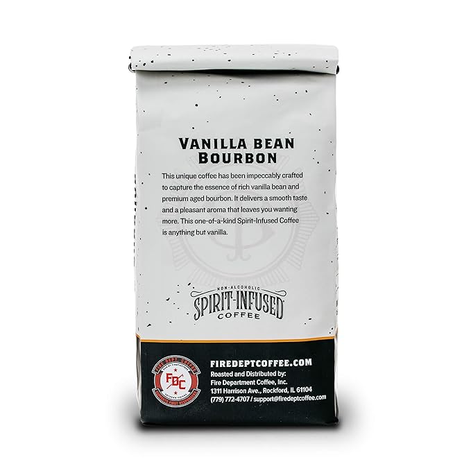 Fire Department Coffee - Vanilla Bourbon Coffee - Gives Back to Firefighters - Vanilla Bean Bourbon