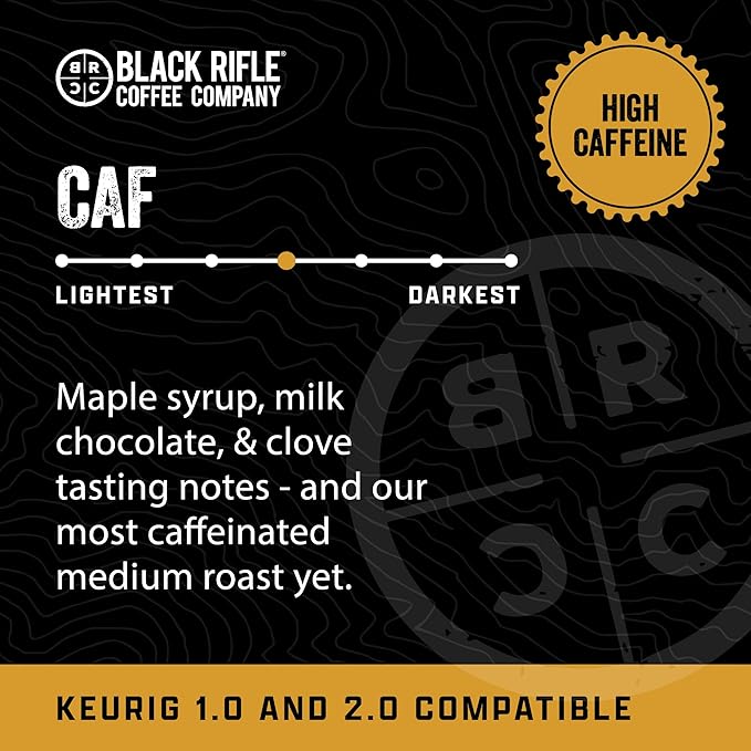 Black Rifle Coffee Company Medium Roast K Cups - Single Serve K Cups Coffee Pods - Kcup Pods