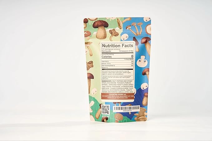 Premium Umami Mushroom Salt, No Additive, Gluten-Free, Non-GMO Great for Sauce, Soup, and Mushroom