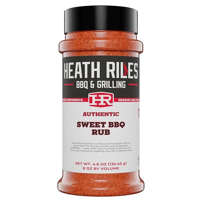 Heath Riles BBQ Rub - Sweet Seasoning, Champion Pitmaster Recipe, Legendary Rubs For Smoking &