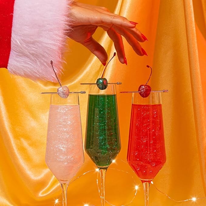Fancy Sprinkles Madame Claus Edible Glitter Set for Sparkling Food & Drinks, No Taste or Texture