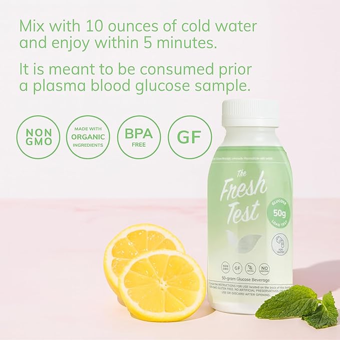 The Fresh Test, 50-gram Bottled Powder Drink Mix | Additive-Free, Non-GMO, Organic Ingredients |