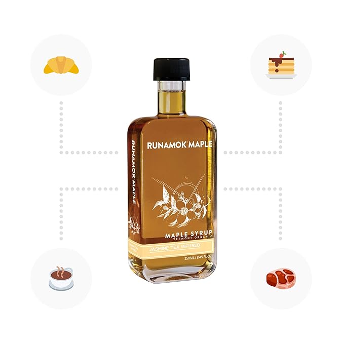Runamok Ginger Root Infused Maple Syrup - Authentic & Real Vermont Maple Syrup | Gluten Free &