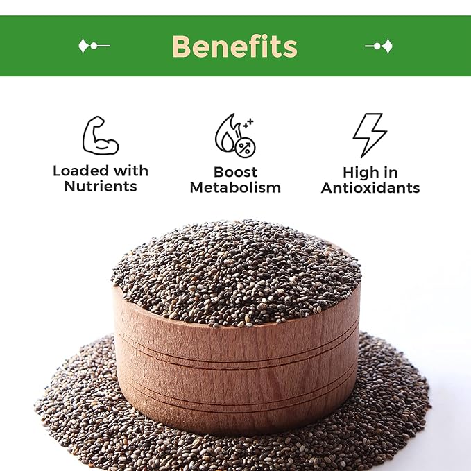 Sincerely Nuts Black Chia Seeds - Natural Superfood | Raw, Gluten-Free, Vegan & Kosher | Healthy