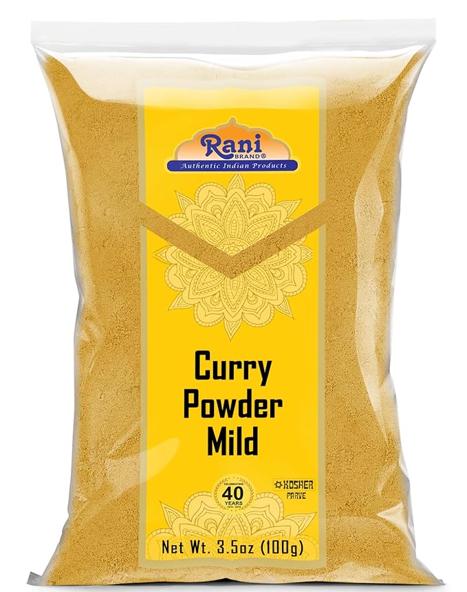 Rani Curry Powder Mild (10-Spice Authentic Indian Blend) 3.5oz (100g) ~ All Natural | Salt-Free |