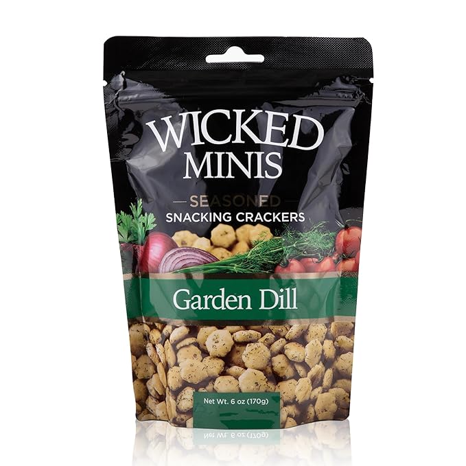 Wicked Minis Soup & Oyster Crackers - Saltine & Salted Flavored Mini Puffed Soup, Savory Snacking