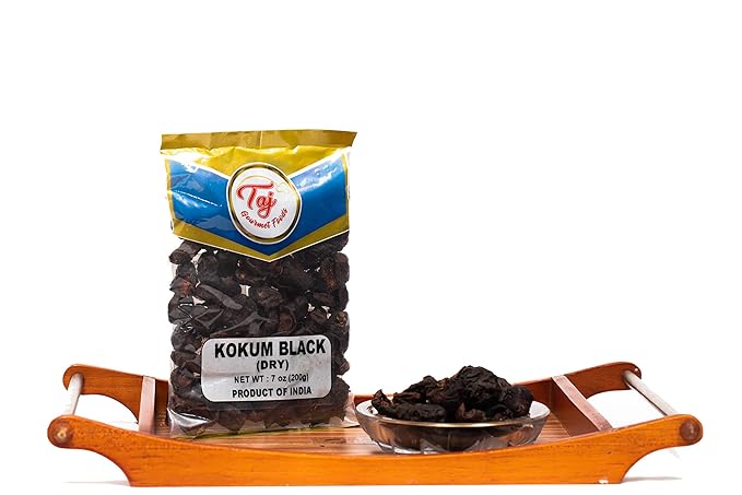 TAJ Premium Indian Black Kokum (Wild Mangosteen), (Dry, 7 Ounce)