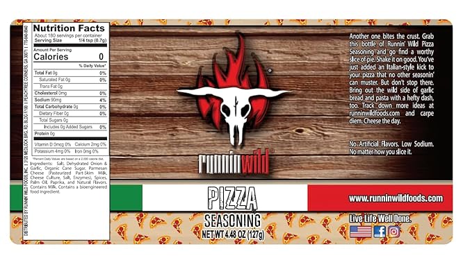Gourmet Pizza Seasoning | Italian Seasoning Spice Blend | Low Sodium | No Artificial Flavors Added