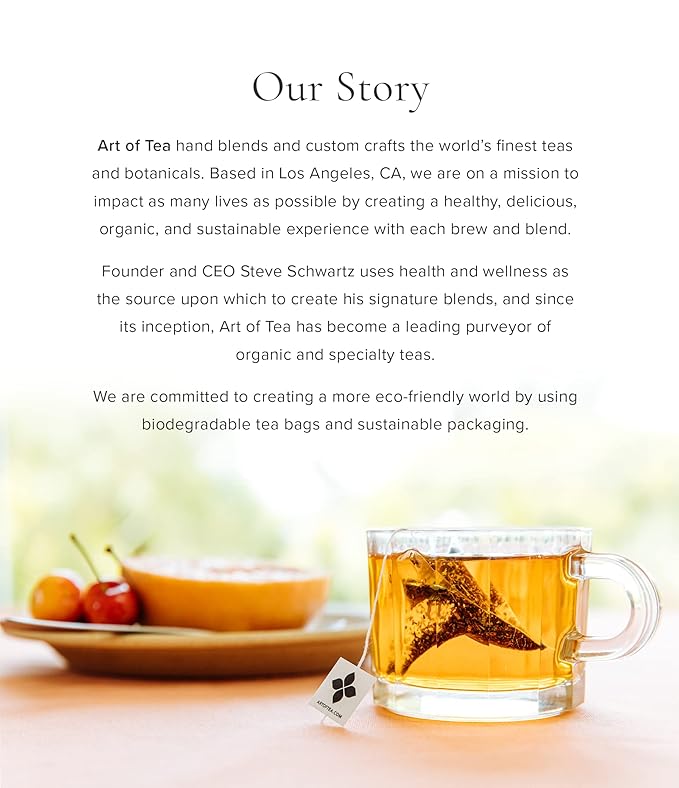 Art of Tea | Organic Sleep 1oz (Chamomile, Spearmint, Valerian Tea) | Wellness Loose Leaf Artisan