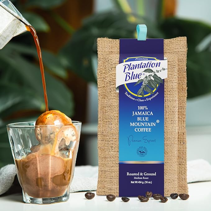 PREMIUM PLANTATION BLUE TRADITION CLASS EXPERIENCE 100% Jamaica Blue Mountain Coffee Medium Roasted