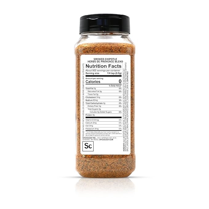 Spiceology – Smoked Chipotle Herbs de Provence Seasoning – Bold French-Inspired Blend with Smoky